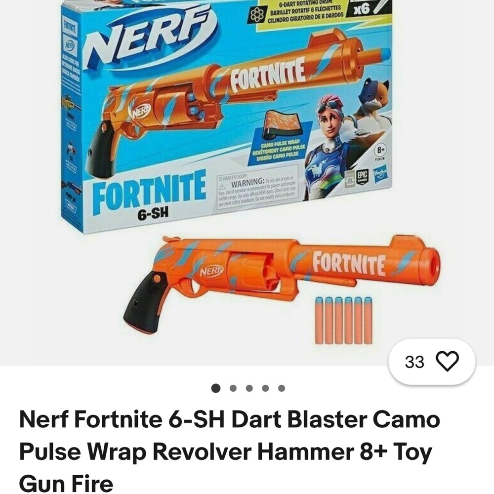 Nerf Fortnite 6-SH Dart Blaster